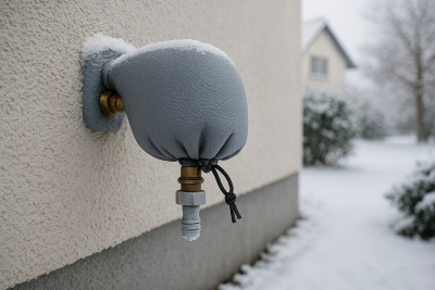 Wasserleitungen in Haus und Garten vor Frost schützen
